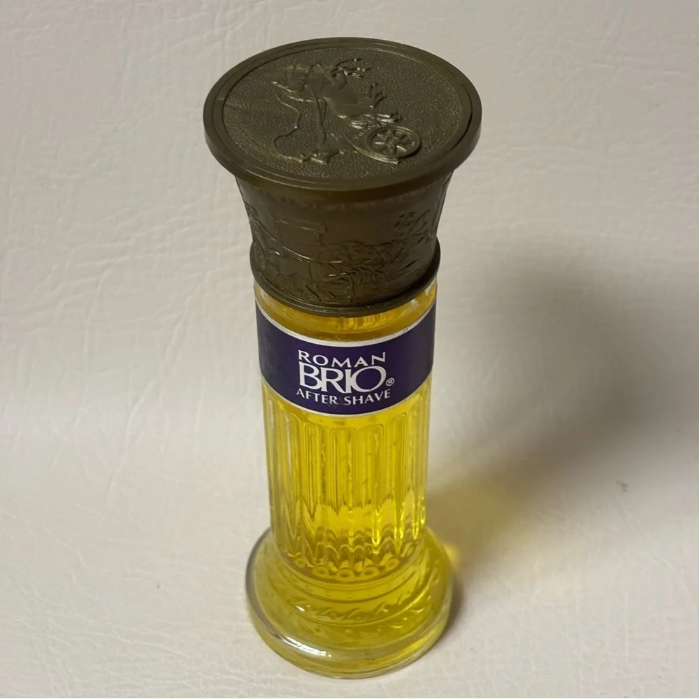 Vintage Leeming ROMAN BRIO AFTERSHAVE Splash for Men 4 fl oz 1970's